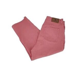 Lauren Jeans Company Women's Pink Denim Capri Pants Size 8